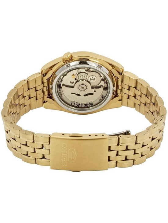NWT Seiko Series 5 Automatic Gold Dial Men\'s Watch